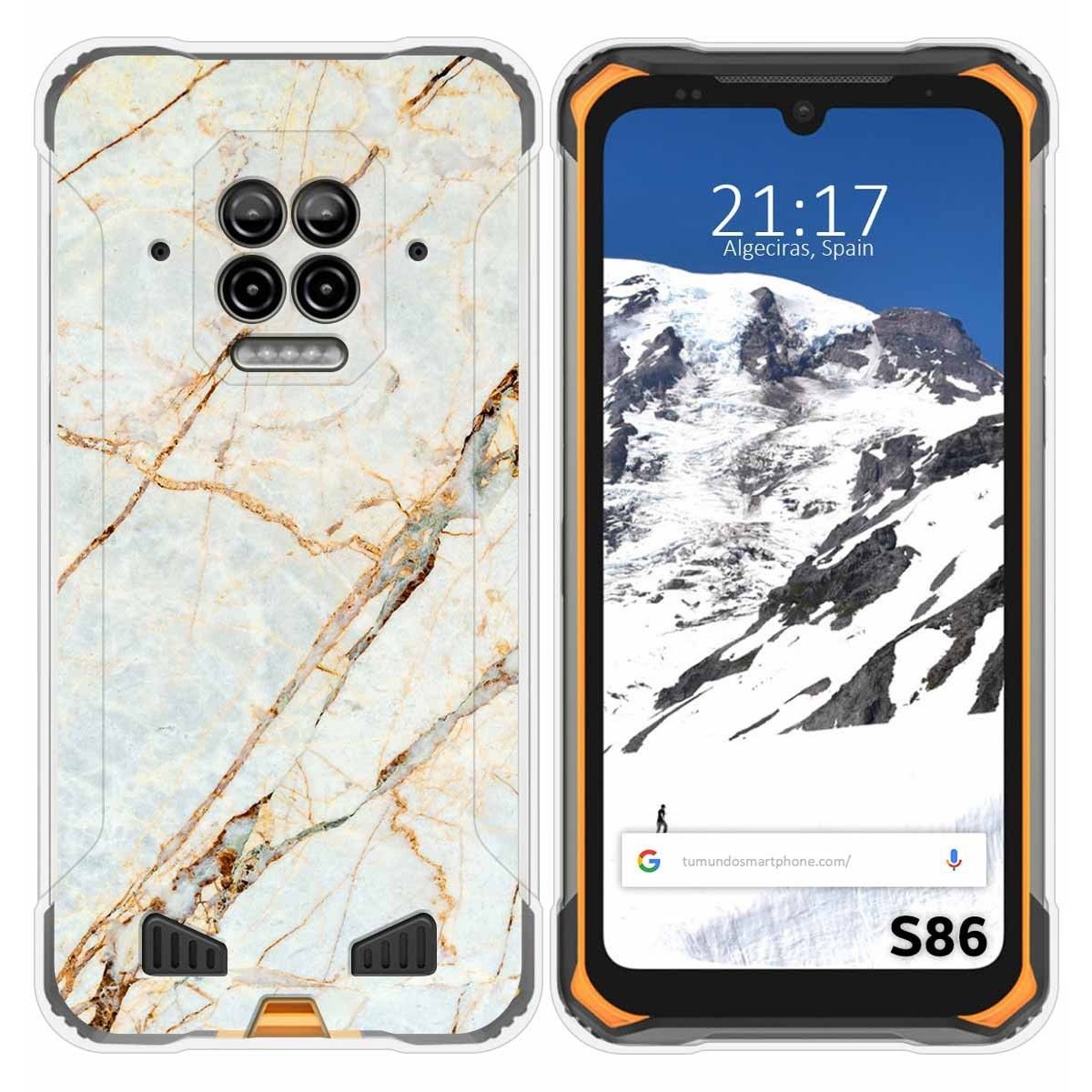 Funda Silicona para Doogee S86 / S86 Pro diseño Mármol 13 Dibujos