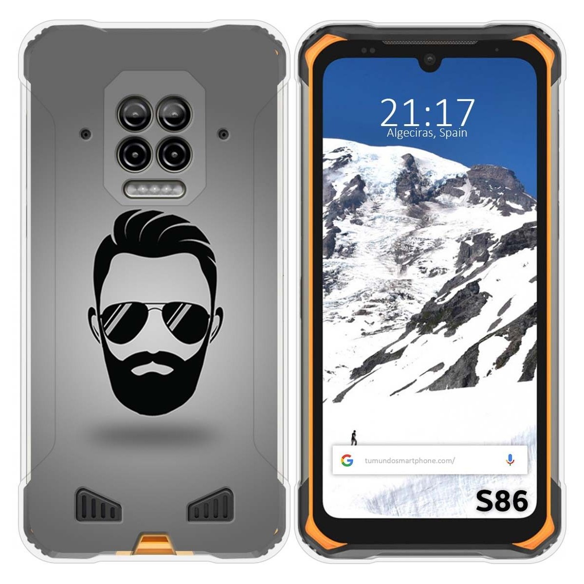 Funda Silicona para Doogee S86 / S86 Pro diseño Barba Dibujos