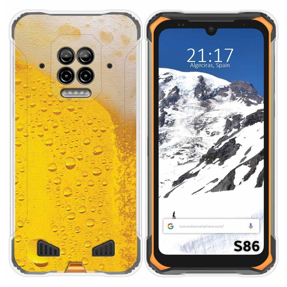 Funda Silicona para Doogee S86 / S86 Pro diseño Cerveza Dibujos