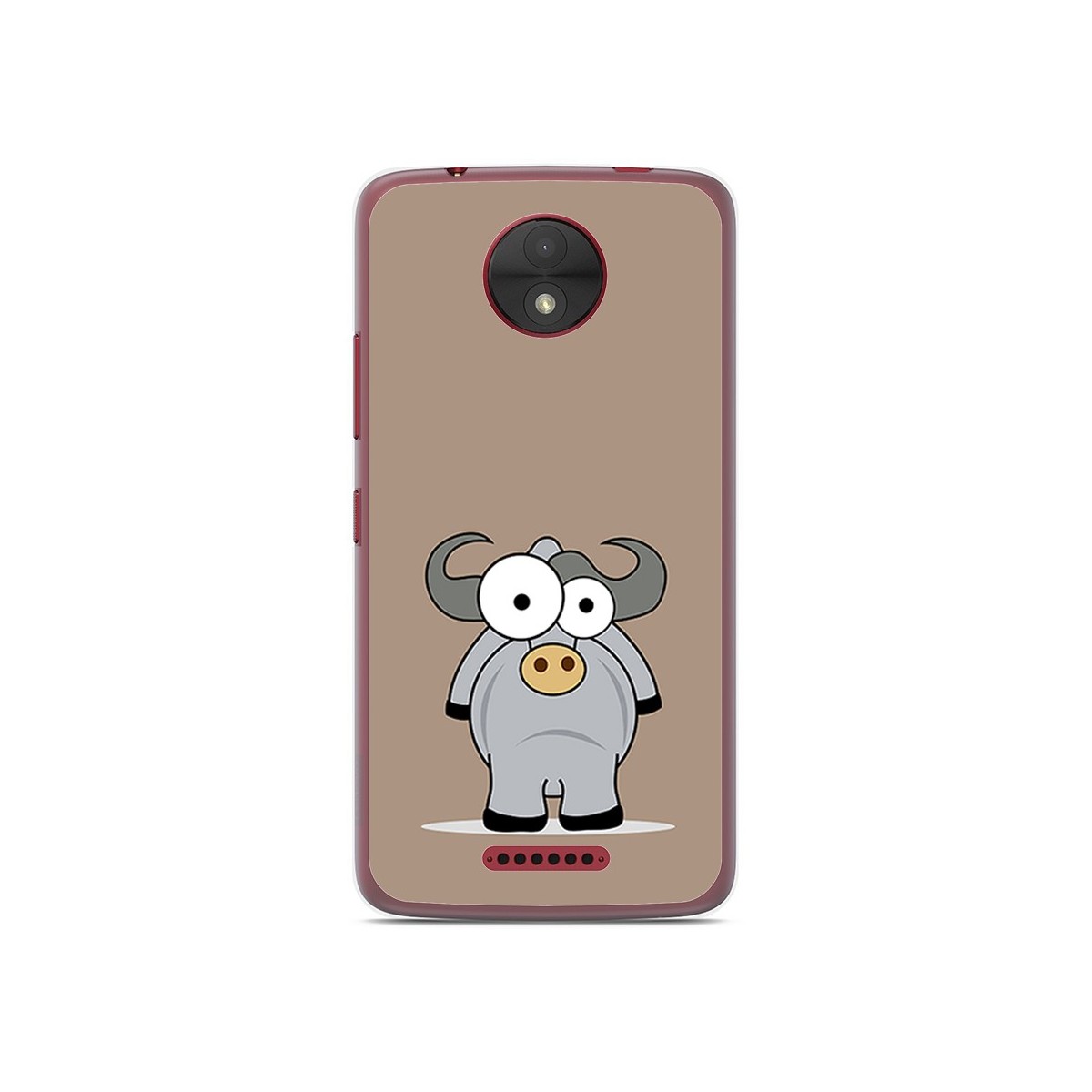Funda Gel Tpu para Motorola Moto C Diseño Toro Dibujos