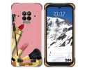 Funda Silicona para Doogee S86 / S86 Pro diseño Brochas Dibujos