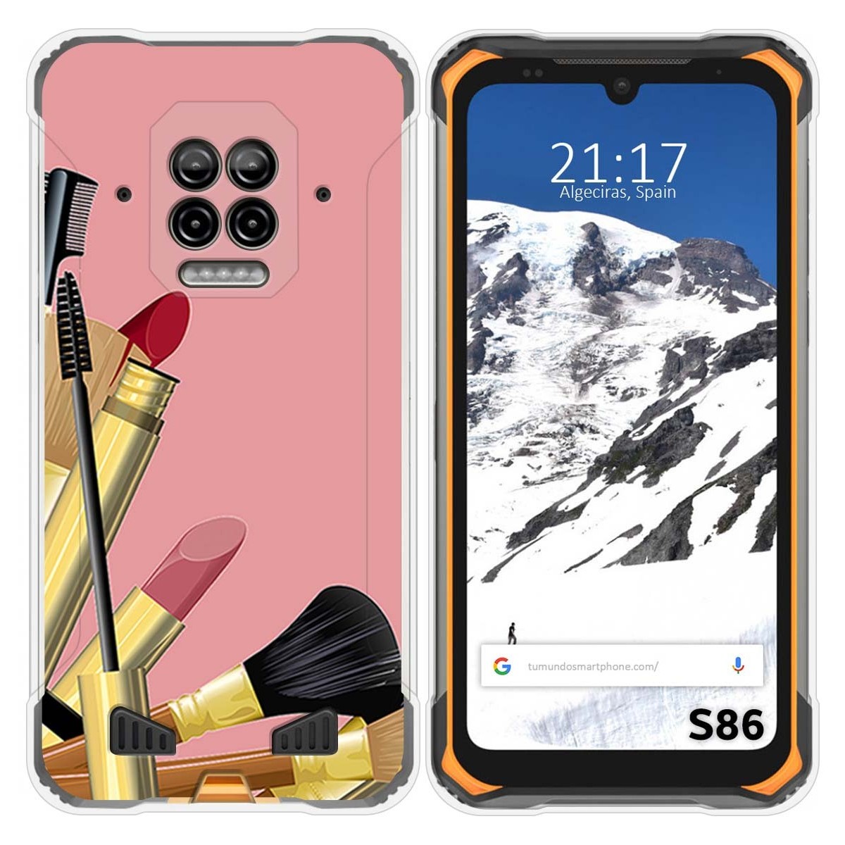 Funda Silicona para Doogee S86 / S86 Pro diseño Brochas Dibujos
