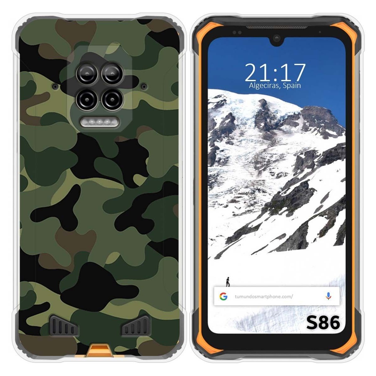 Funda Silicona para Doogee S86 / S86 Pro diseño Camuflaje Dibujos