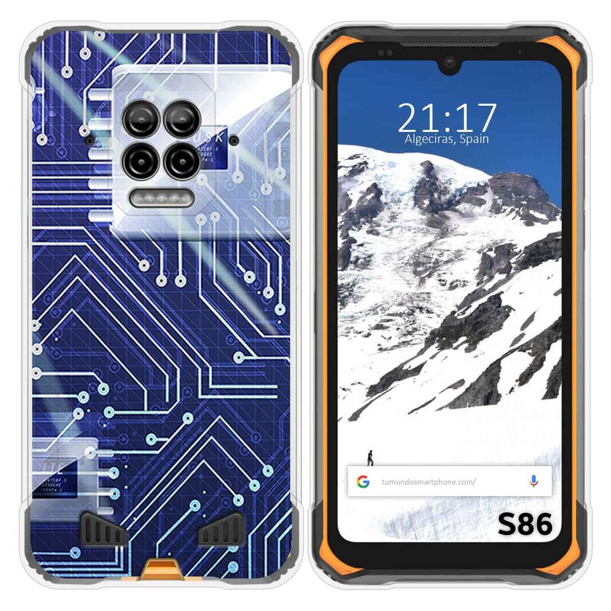 Funda Silicona para Doogee S86 / S86 Pro diseño Circuito Dibujos