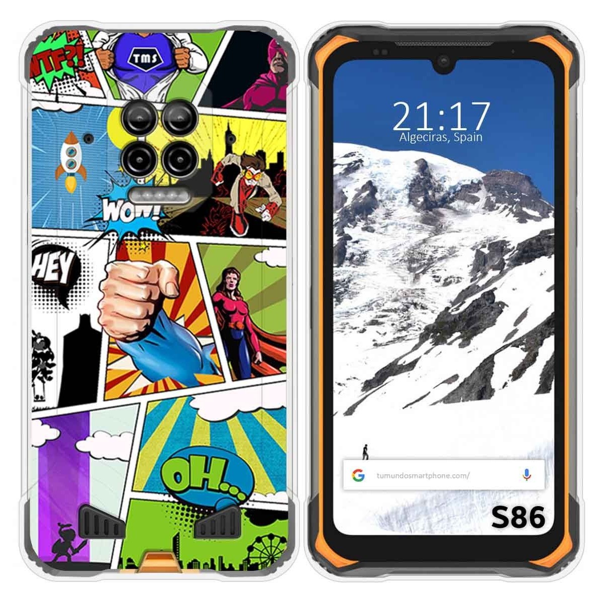 Funda Silicona para Doogee S86 / S86 Pro diseño Comic Dibujos