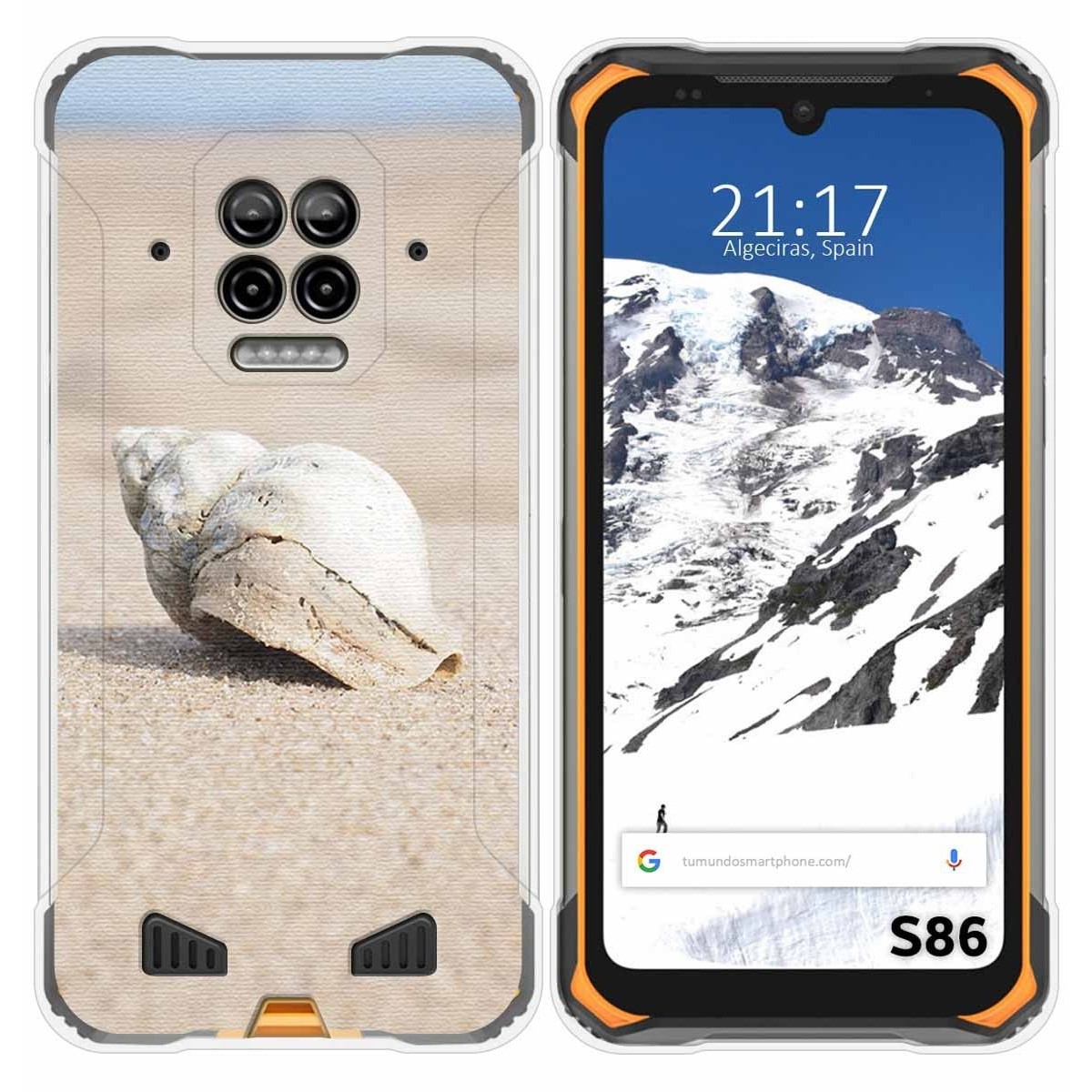 Funda Silicona para Doogee S86 / S86 Pro diseño Concha Dibujos