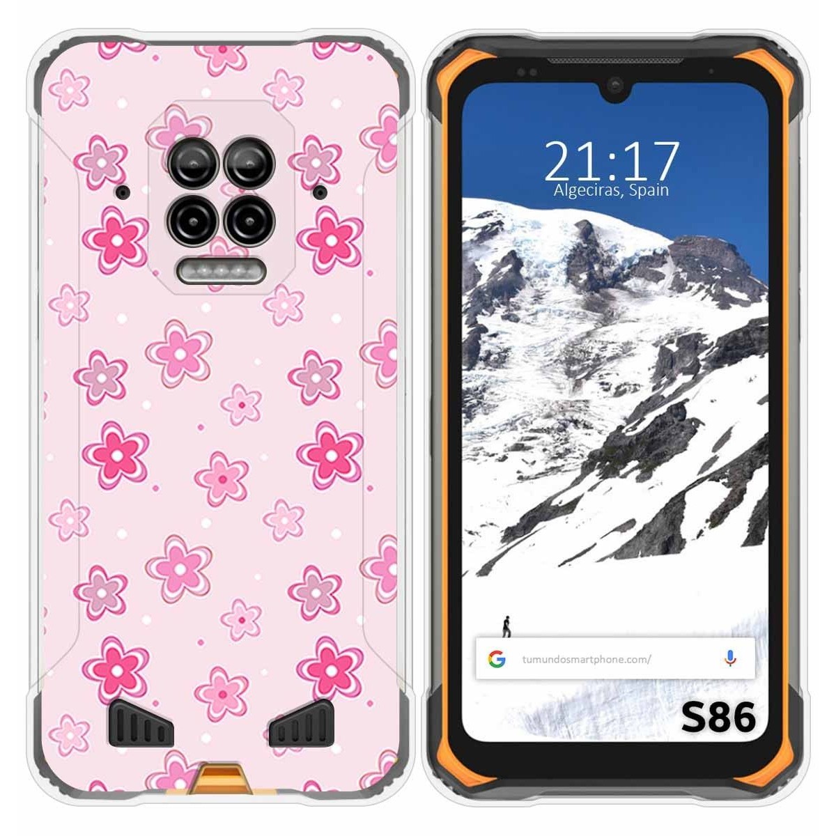 Funda Silicona para Doogee S86 / S86 Pro diseño Flores Dibujos