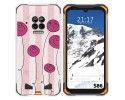 Funda Silicona para Doogee S86 / S86 Pro diseño Flores Vintage Dibujos