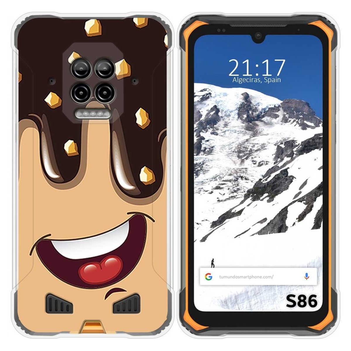 Funda Silicona para Doogee S86 / S86 Pro diseño Helado Chocolate Dibujos