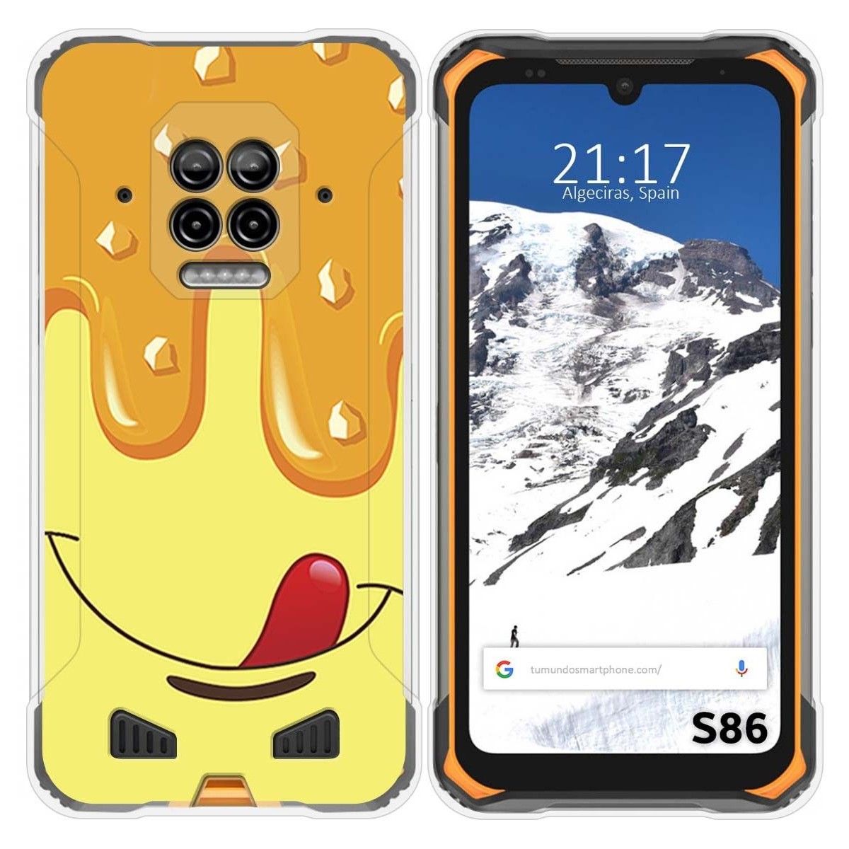 Funda Silicona para Doogee S86 / S86 Pro diseño Helado Vainilla Dibujos