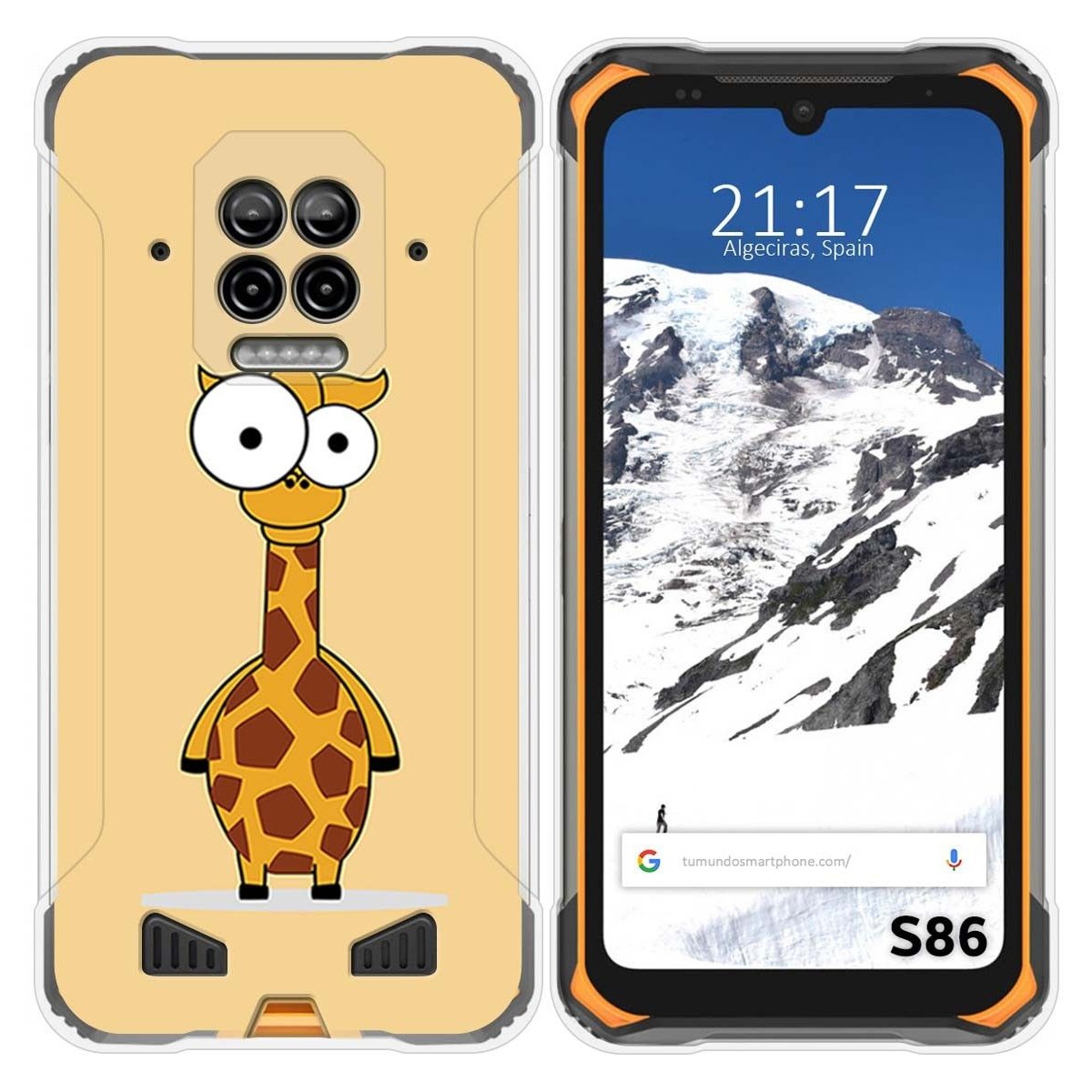 Funda Silicona para Doogee S86 / S86 Pro diseño Jirafa Dibujos