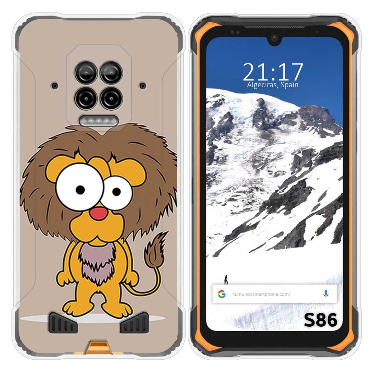 Funda Silicona para Doogee S86 / S86 Pro diseño Leon Dibujos