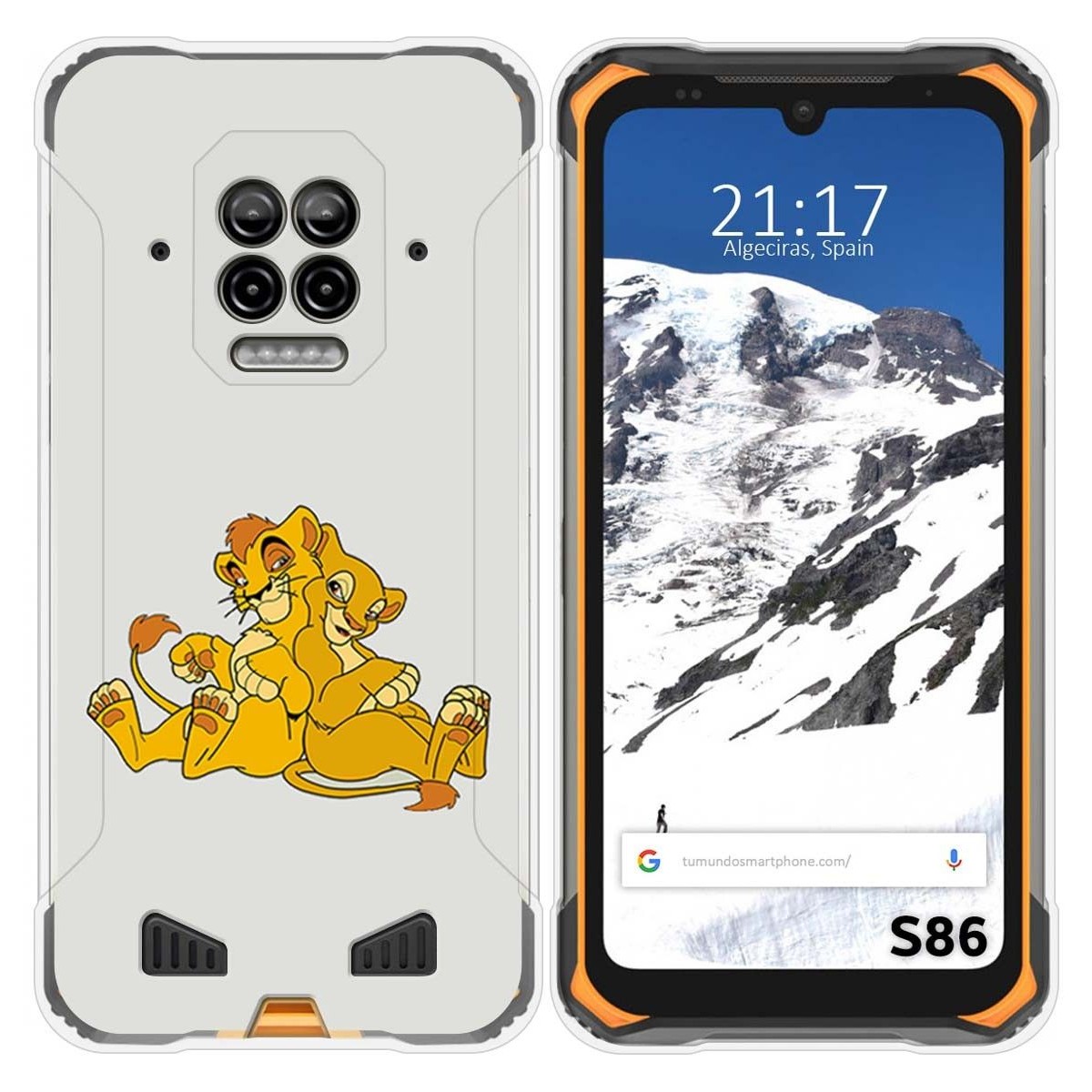 Funda Silicona para Doogee S86 / S86 Pro diseño Leones Dibujos
