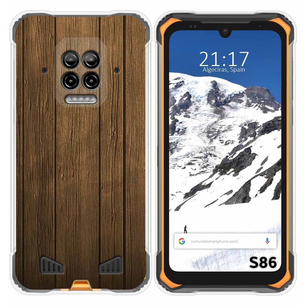 Funda Silicona para Doogee S86 / S86 Pro diseño Madera Dibujos