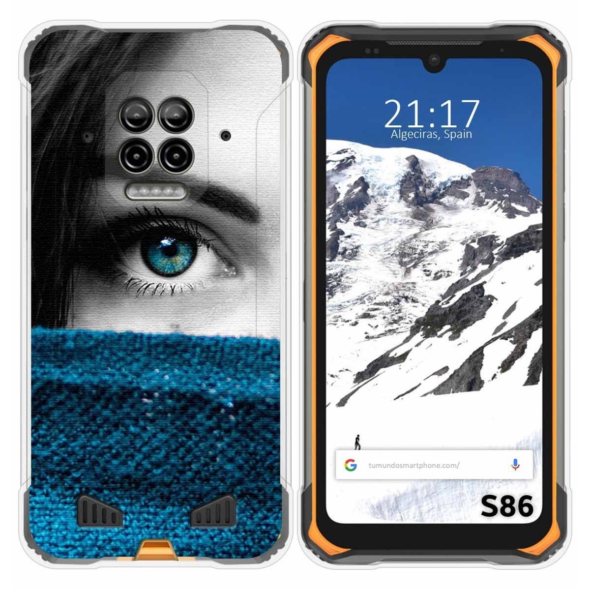 Funda Silicona para Doogee S86 / S86 Pro diseño Ojo Dibujos