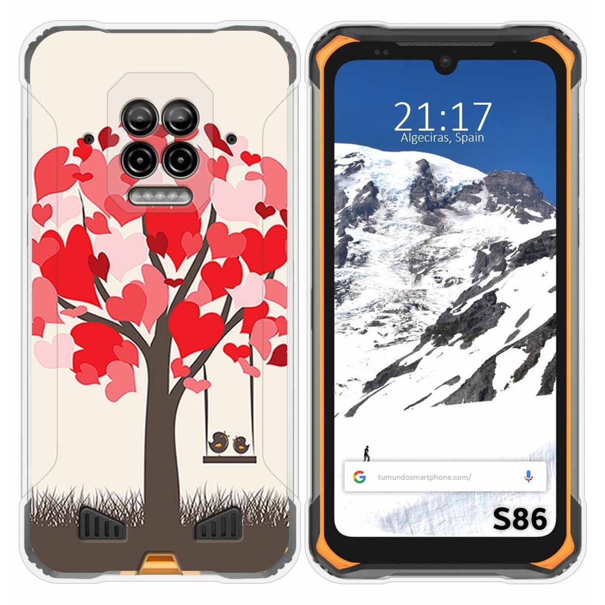 Funda Silicona para Doogee S86 / S86 Pro diseño Pajaritos Dibujos