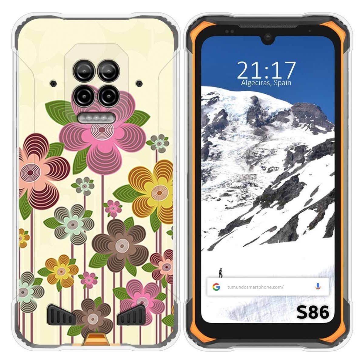 Funda Silicona para Doogee S86 / S86 Pro diseño Primavera En Flor Dibujos