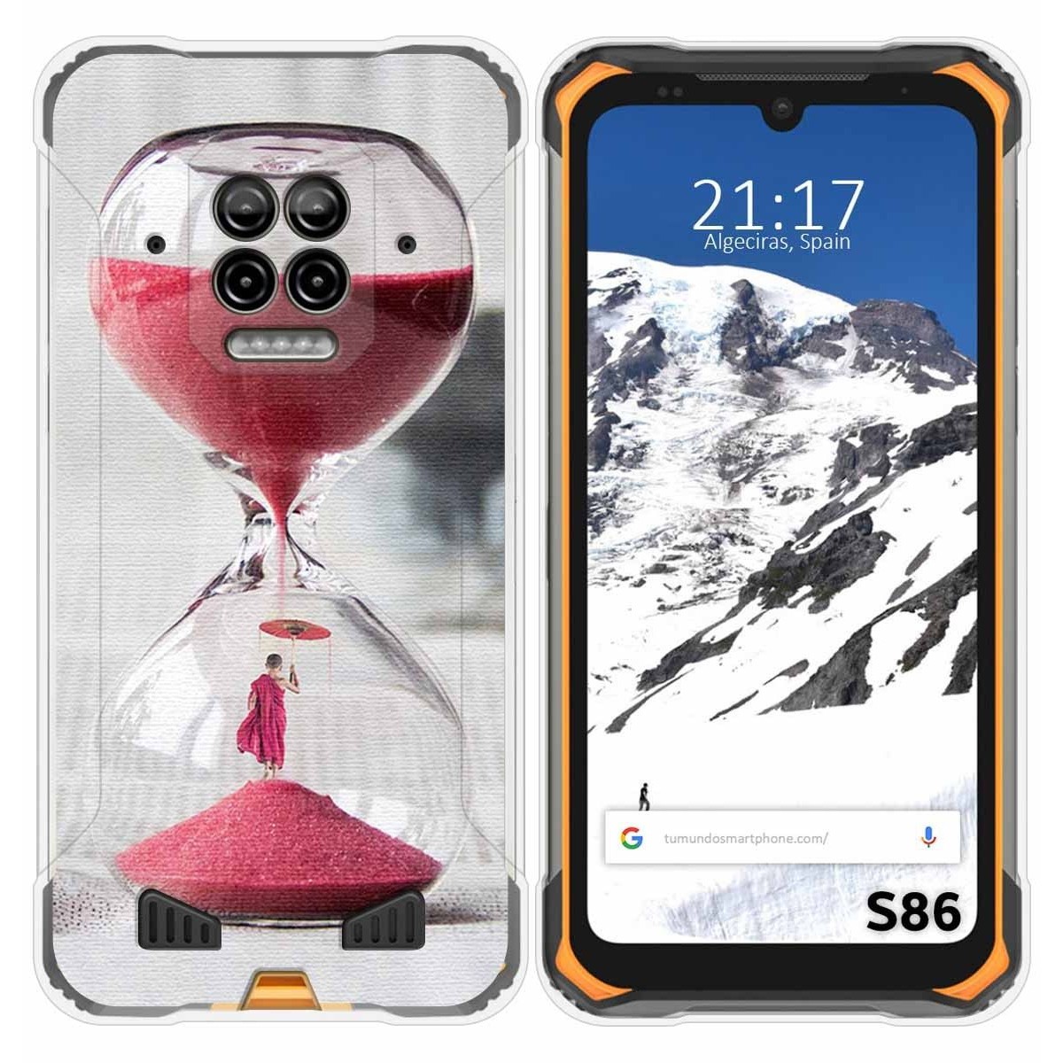 Funda Silicona para Doogee S86 / S86 Pro diseño Reloj Dibujos