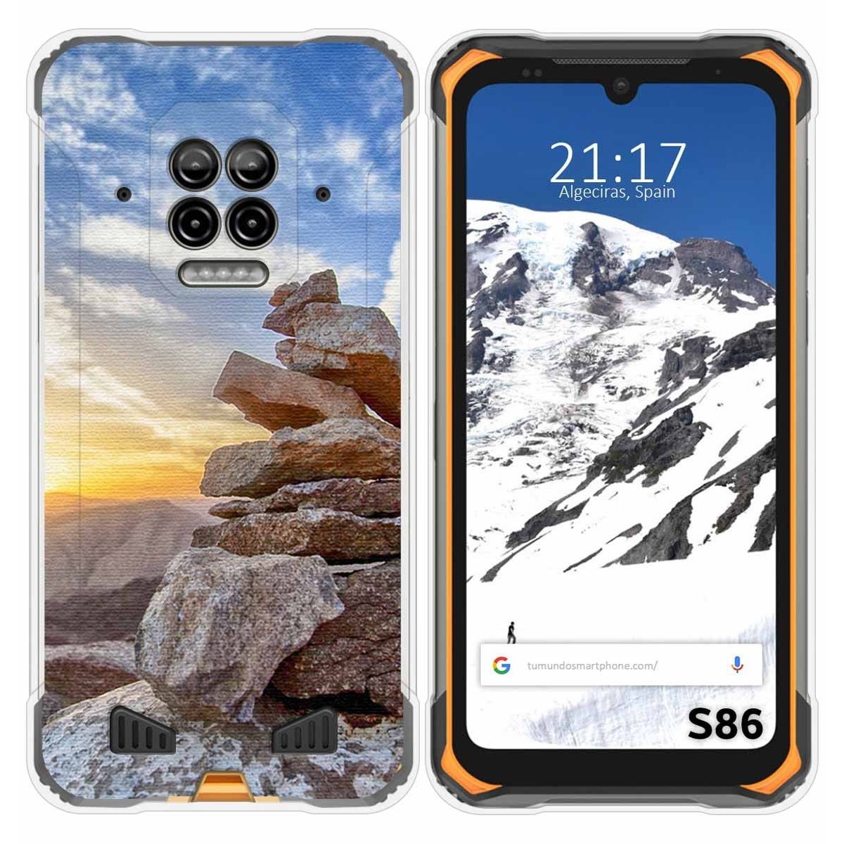 Funda Silicona para Doogee S86 / S86 Pro diseño Sunset Dibujos