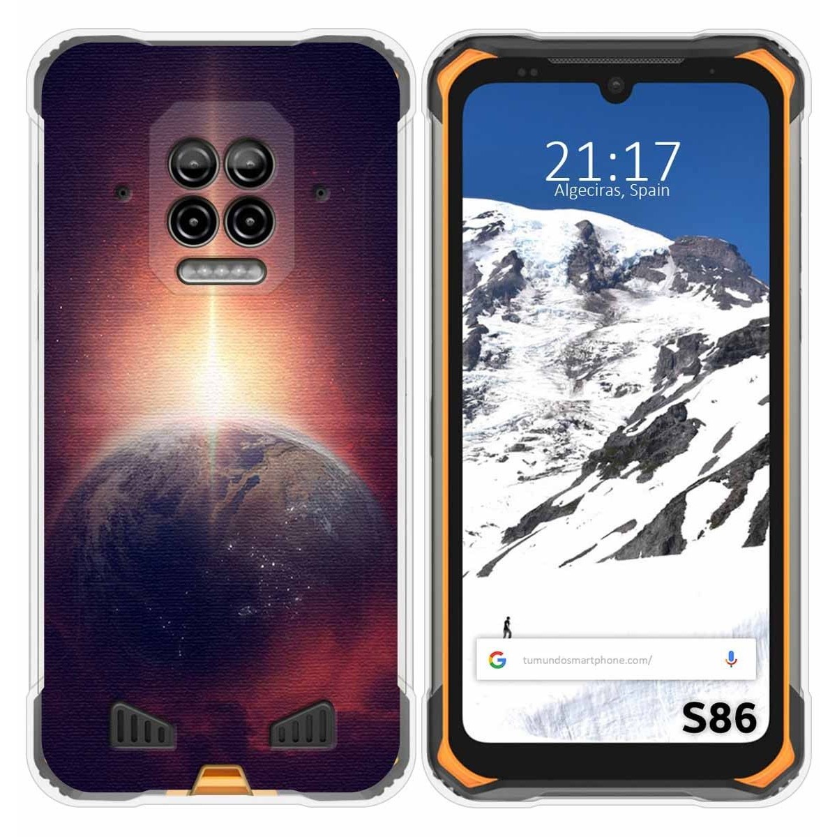 Funda Silicona para Doogee S86 / S86 Pro diseño Tierra Dibujos