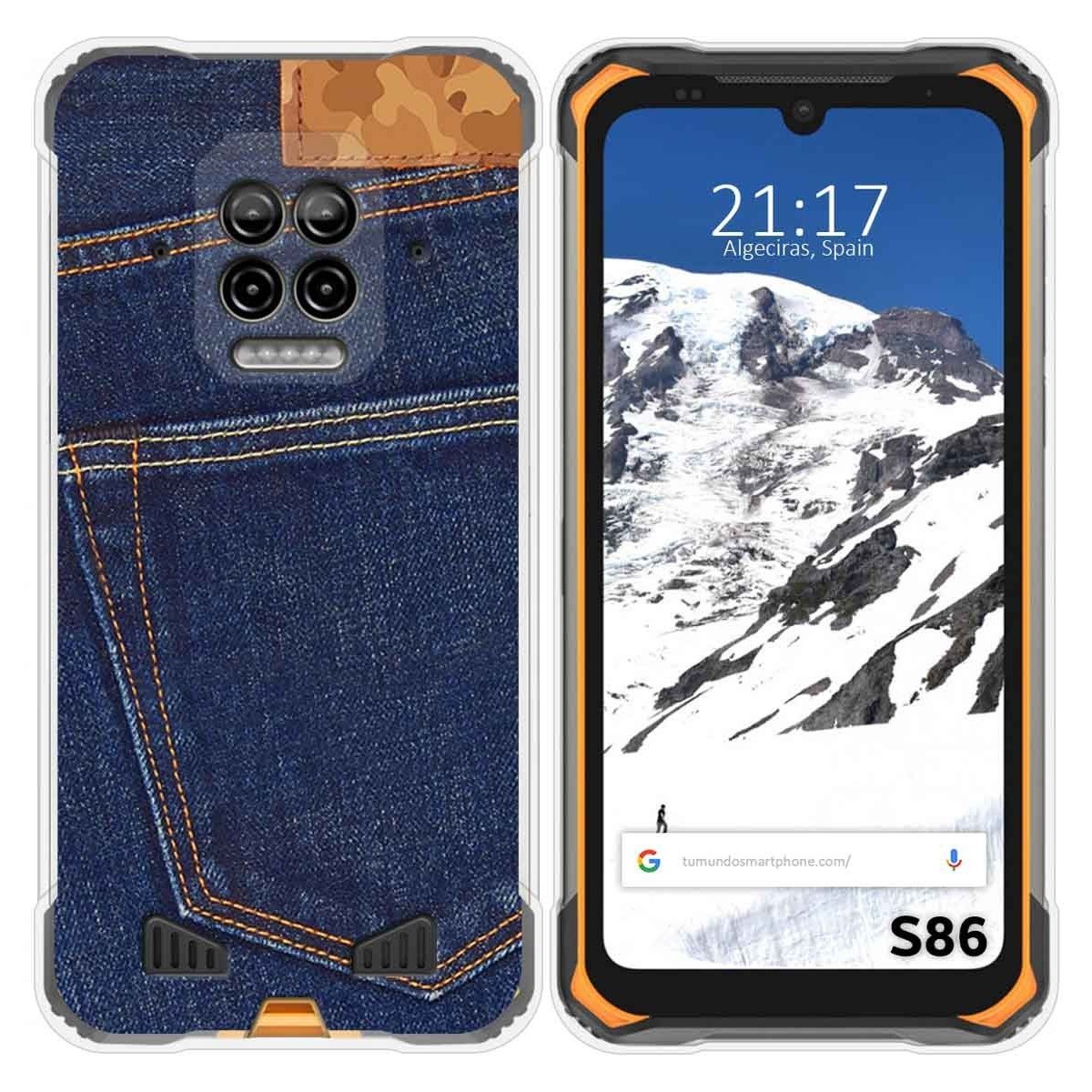 Funda Silicona para Doogee S86 / S86 Pro diseño Vaquero Dibujos