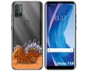 Funda Silicona Transparente para Ulefone Note 11P diseño Bufalo Dibujos