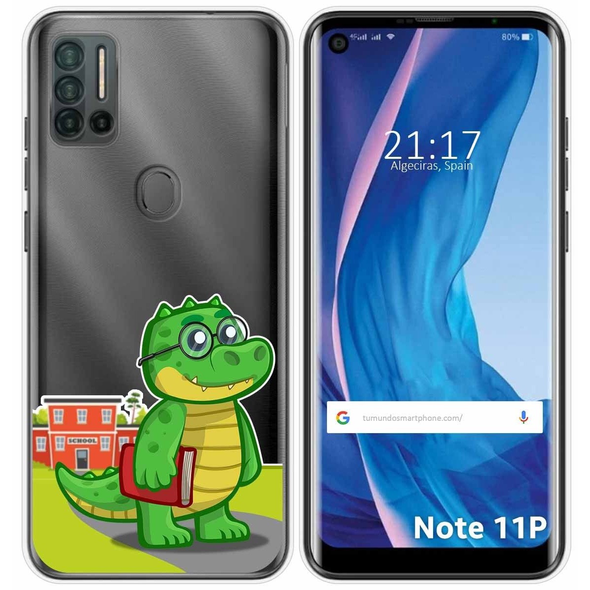 Funda Silicona Transparente para Ulefone Note 11P diseño Coco Dibujos