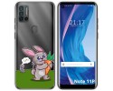 Funda Silicona Transparente para Ulefone Note 11P diseño Conejo Dibujos