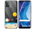 Funda Silicona Transparente para Ulefone Note 11P diseño Playa Dibujos