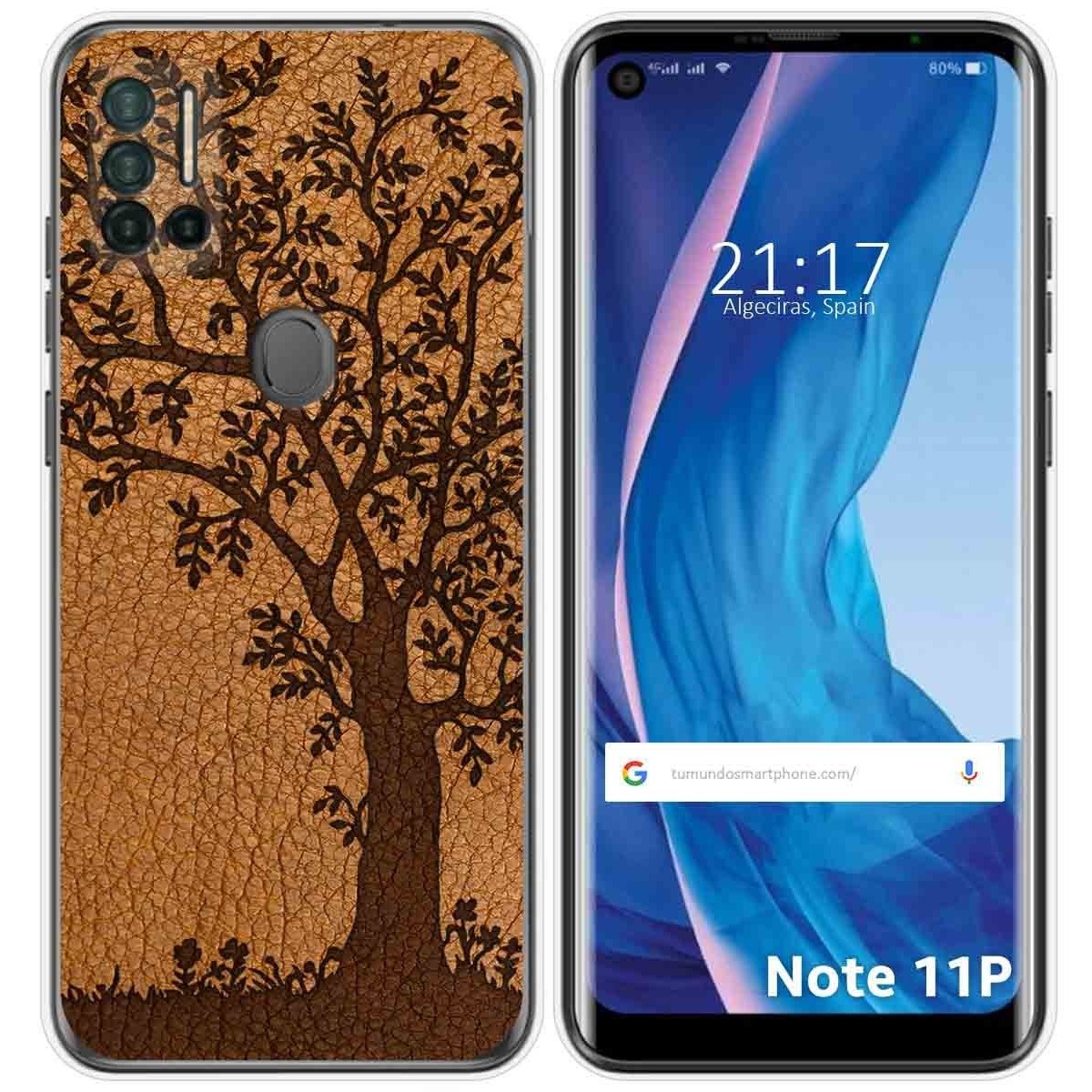 Funda Silicona para Ulefone Note 11P diseño Cuero 03 Dibujos