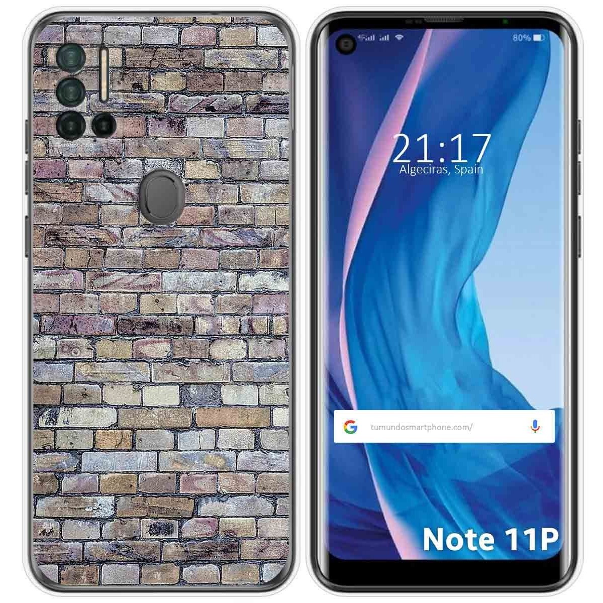 Funda Silicona para Ulefone Note 11P diseño Ladrillo 02 Dibujos