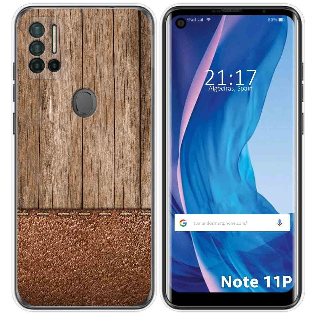 Funda Silicona para Ulefone Note 11P diseño Madera 09 Dibujos