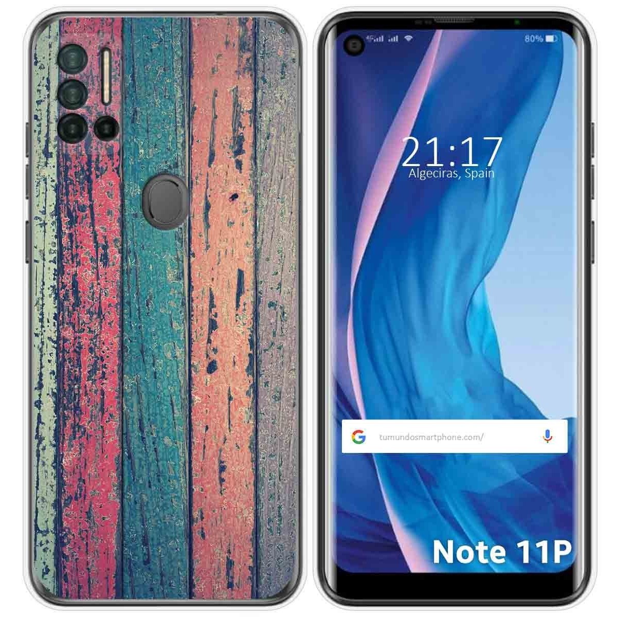Funda Silicona para Ulefone Note 11P diseño Madera 10 Dibujos