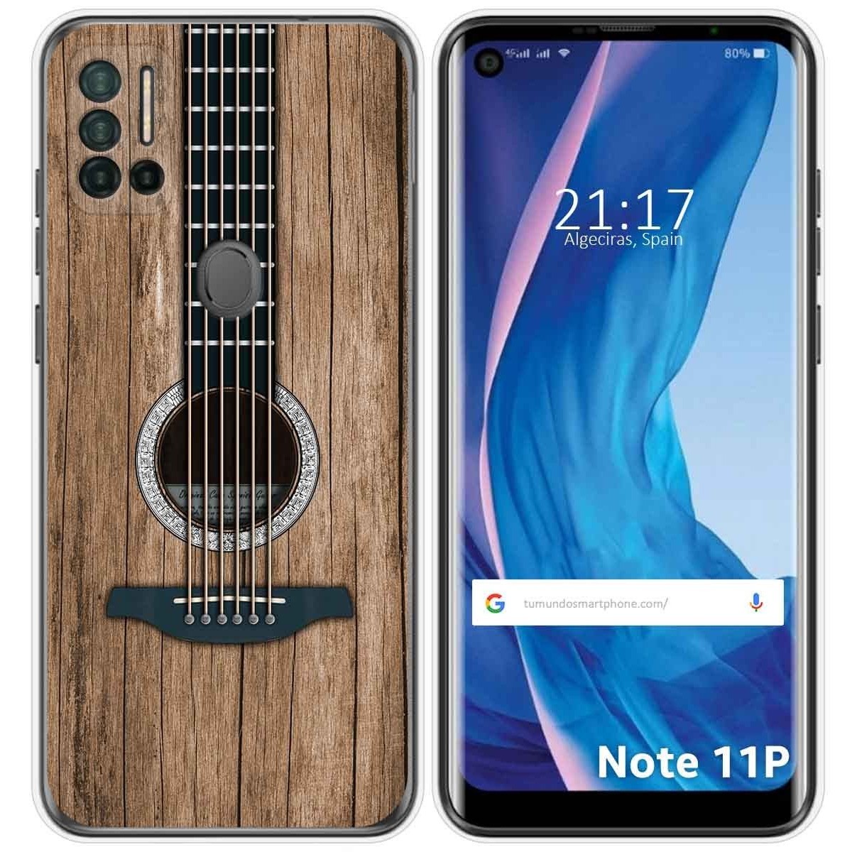 Funda Silicona para Ulefone Note 11P diseño Madera 11 Dibujos