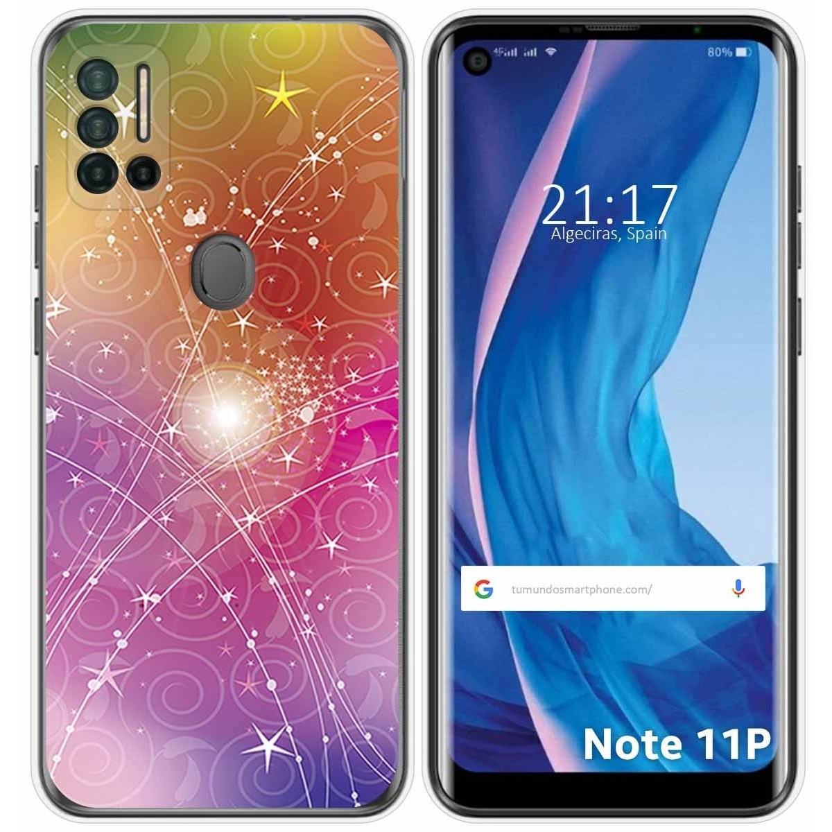 Funda Silicona para Ulefone Note 11P diseño Abstracto Dibujos