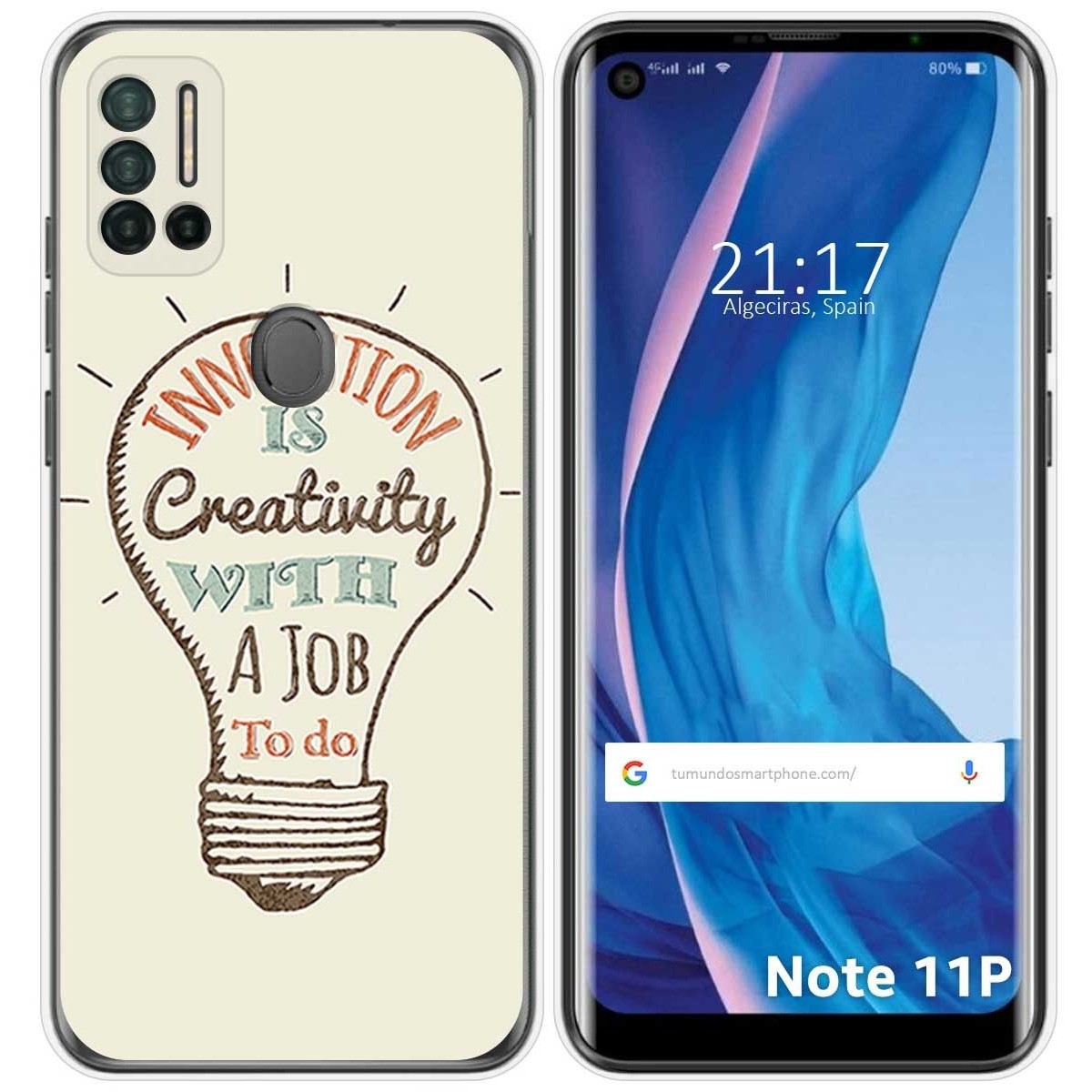Funda Silicona para Ulefone Note 11P diseño Creativity Dibujos
