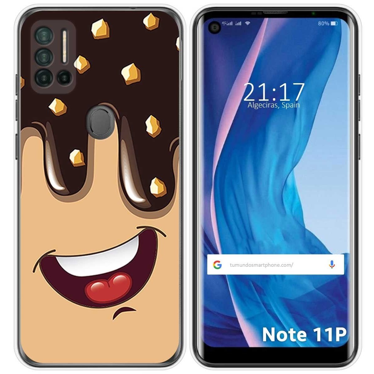 Funda Silicona para Ulefone Note 11P diseño Helado Chocolate Dibujos