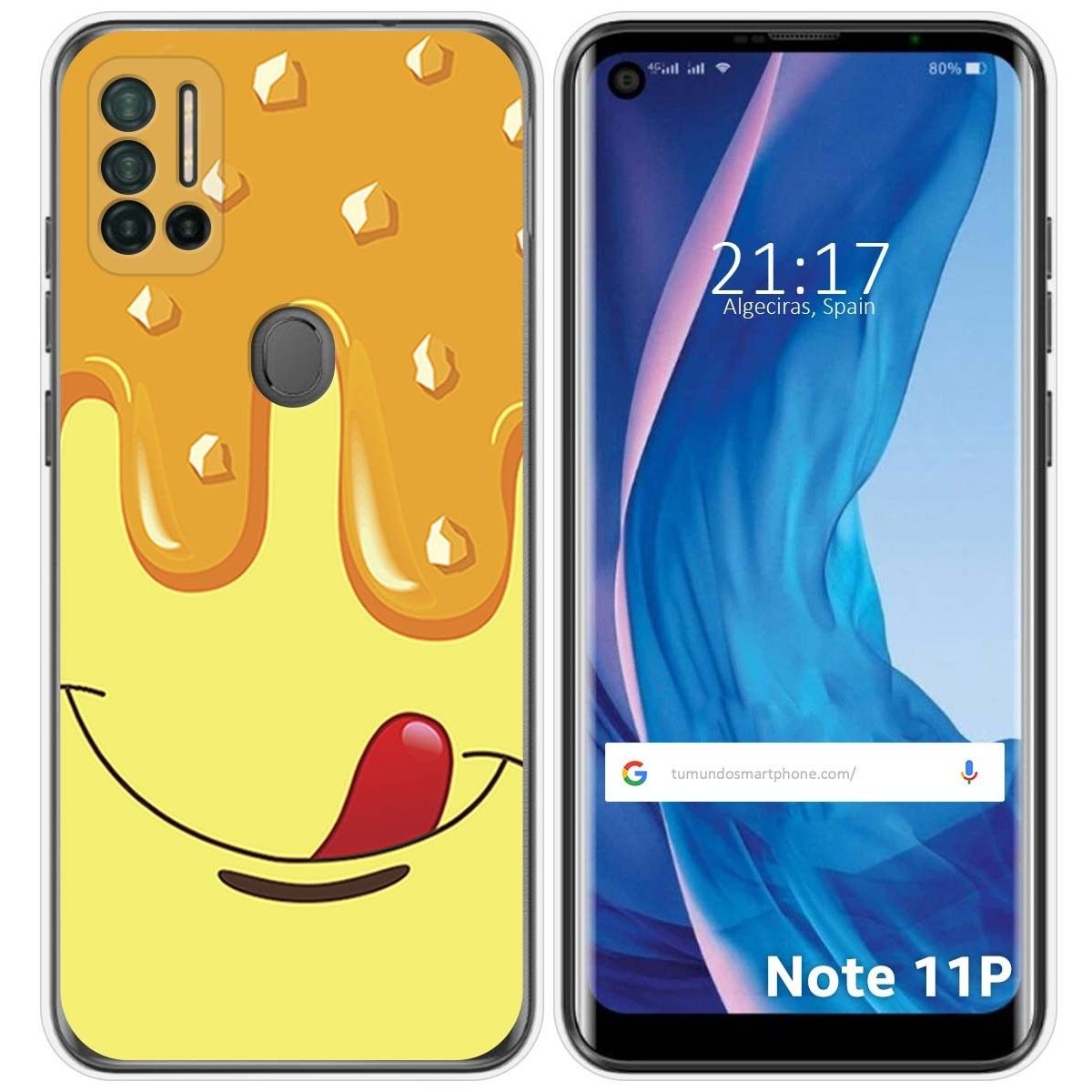 Funda Silicona para Ulefone Note 11P diseño Helado Vainilla Dibujos