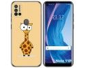 Funda Silicona para Ulefone Note 11P diseño Jirafa Dibujos