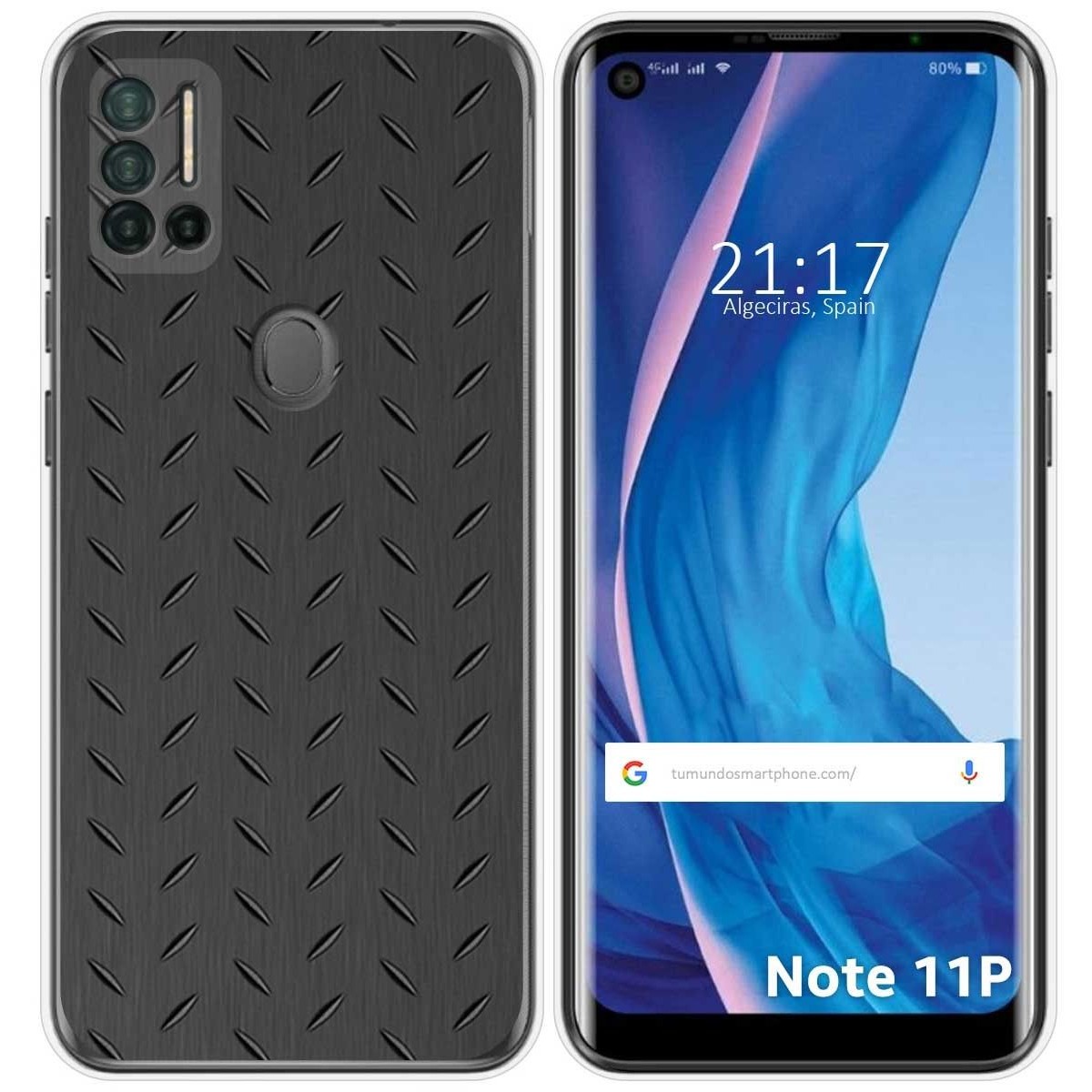 Funda Silicona para Ulefone Note 11P diseño Metal Dibujos