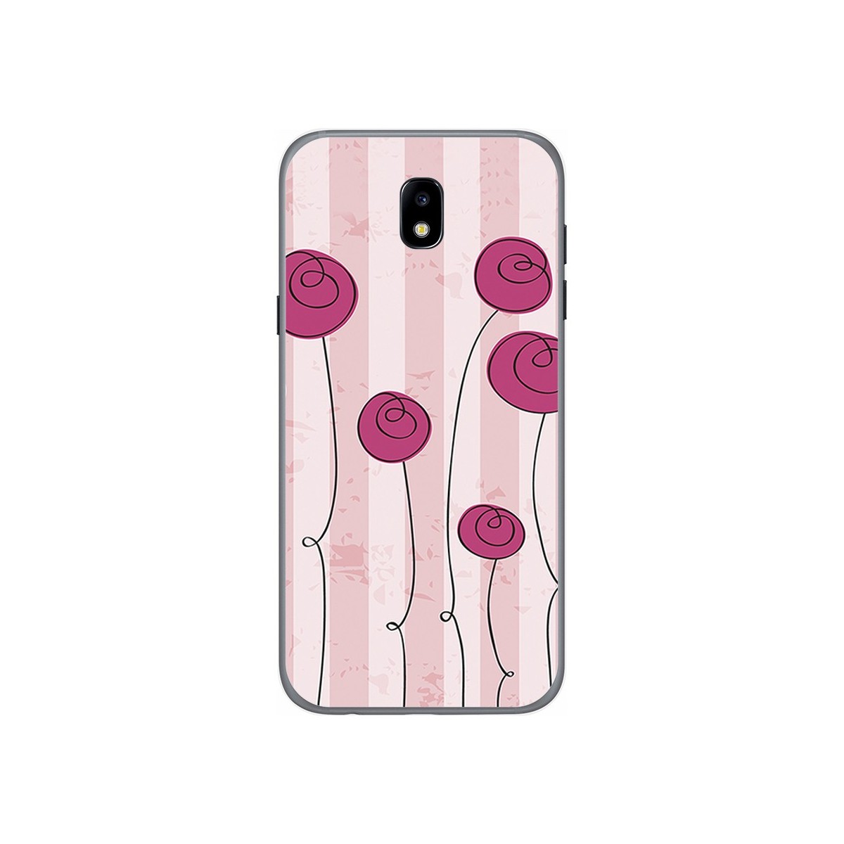 Funda Gel Tpu para Samsung Galaxy J5 (2017) Diseño Flores Vintage Dibujos