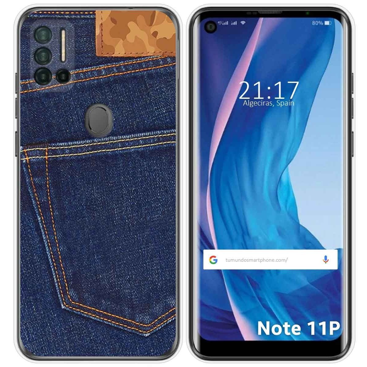 Funda Silicona para Ulefone Note 11P diseño Vaquero Dibujos