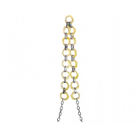 Colgante Cadena Estilo Mármol color Amarillo para Teléfono con Adaptador y tornillos