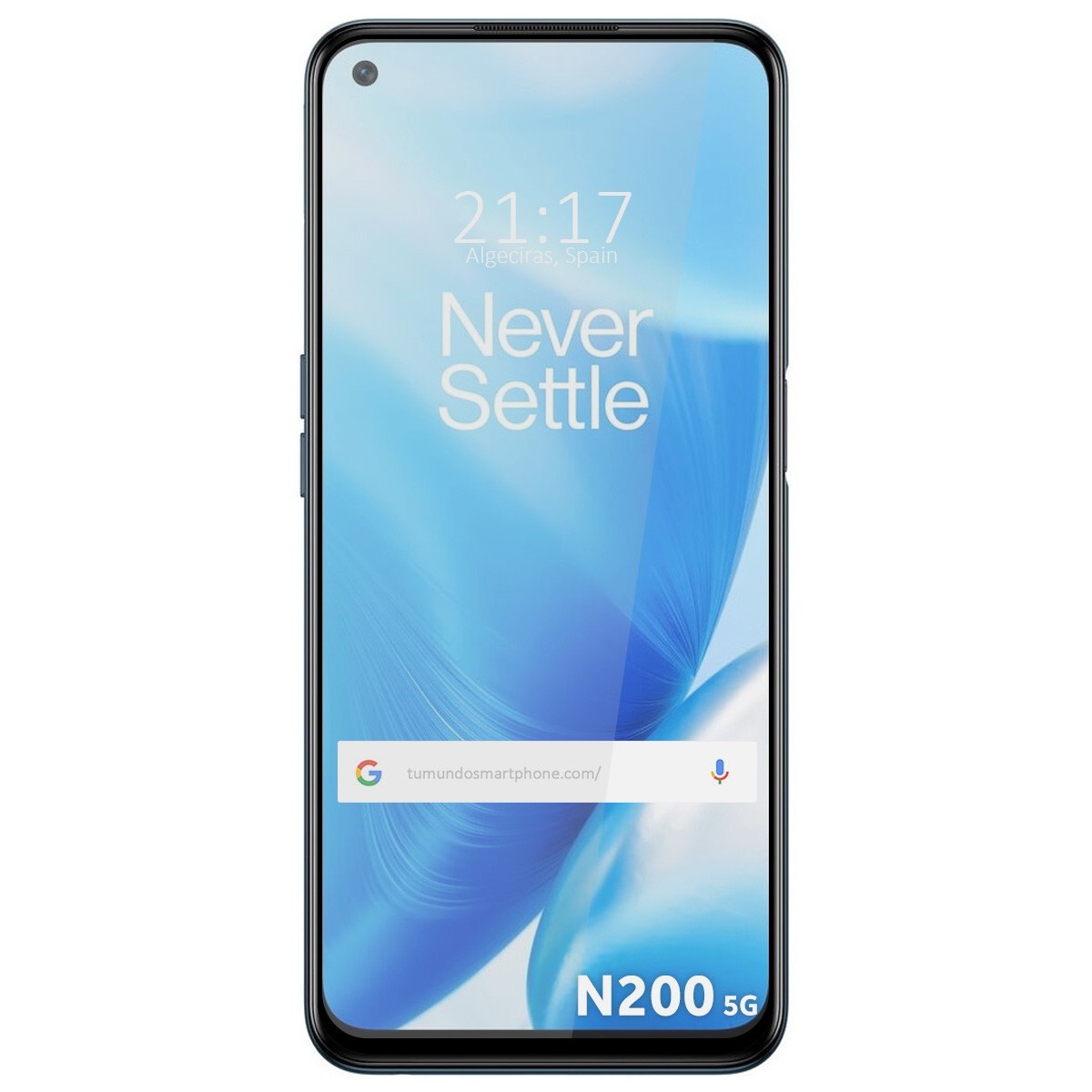 Protector Cristal Templado Completo 5D Full Glue Negro para OnePlus Nord N200 5G Vidrio