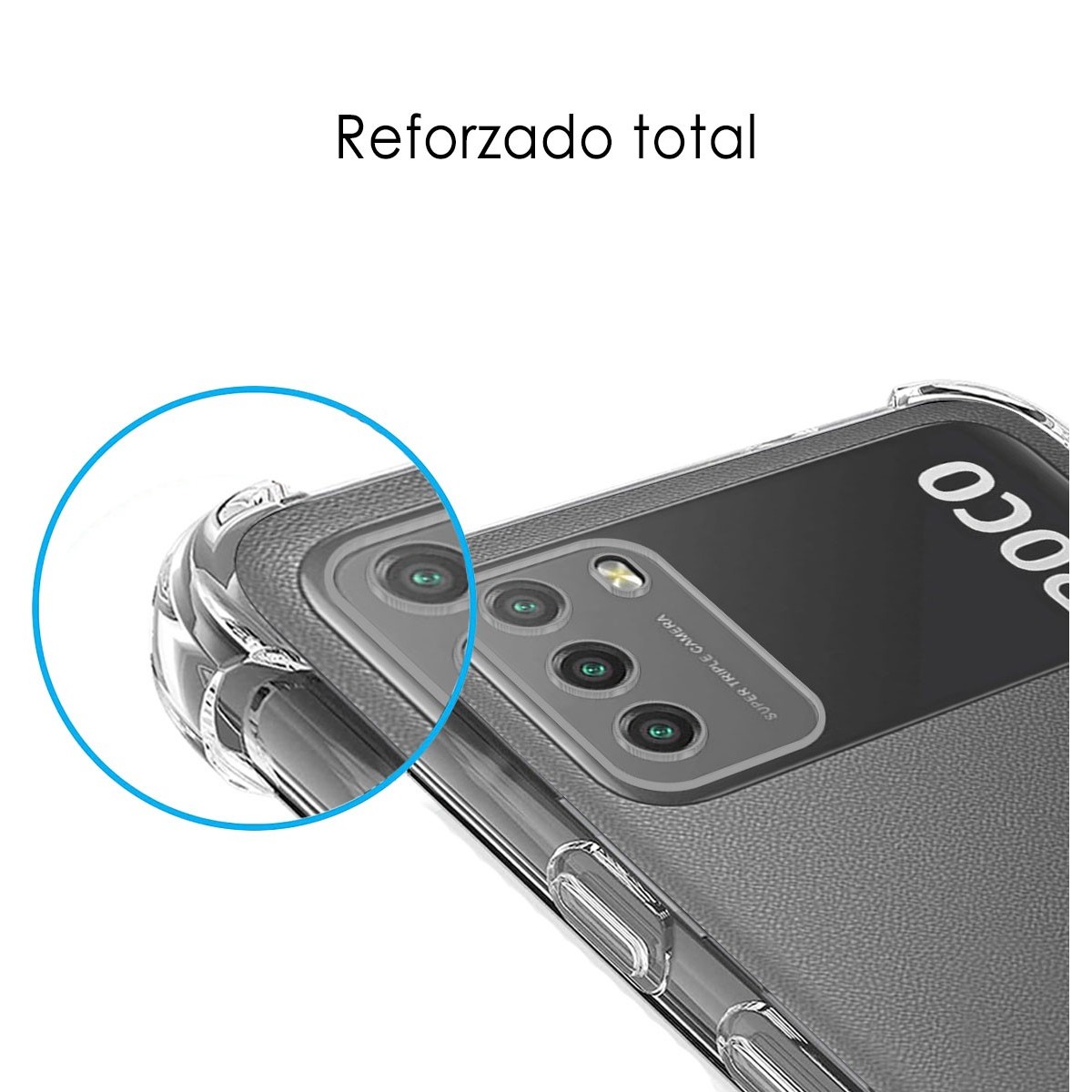 Funda Gel Tpu Antigolpes Transparente para Xiaomi POCO M3