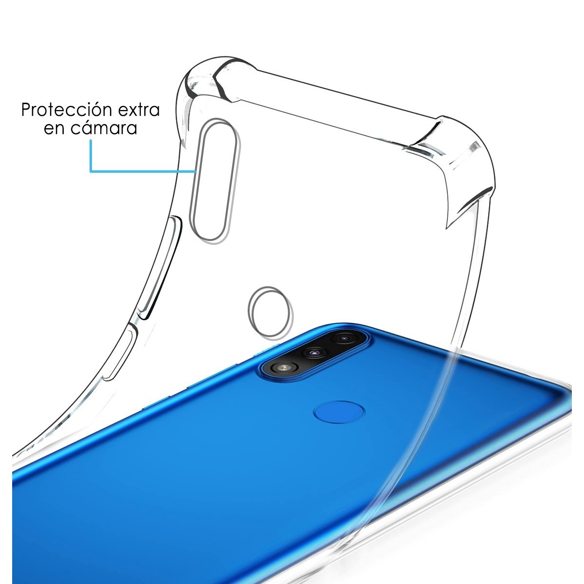 Funda Gel Tpu Antigolpes Transparente para Motorola Moto E7 Power