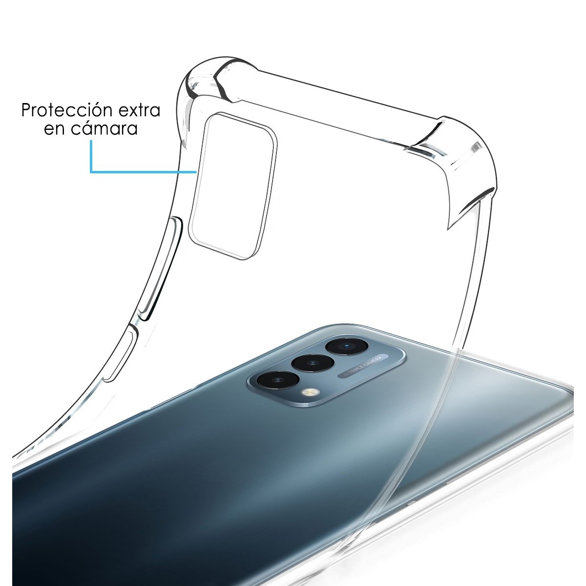 Funda Gel Tpu Antigolpes Transparente para OnePlus Nord N200 5G