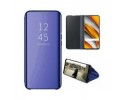 Funda Flip Cover Clear View para Oppo Find X3 Pro 5G color Azul