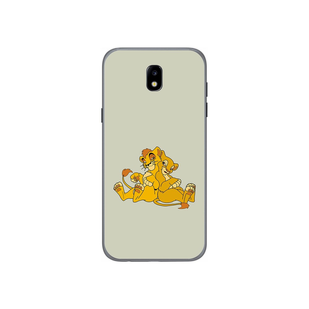 Funda Gel Tpu para Samsung Galaxy J5 (2017) Diseño Leones Dibujos