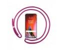 Funda Colgante Transparente para OnePlus Nord 2 5G con Cordon Rosa Fucsia